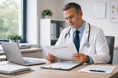 A doctor reading a document

AI-generated content may be incorrect.